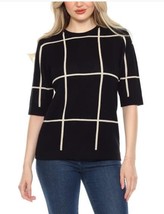 Wrapper Womens Sweater Black Elbow Sleeve Soft Heavyweight Relaxed Fit - $39.99