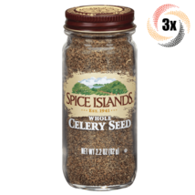 3x Jars Spice Islands Whole Celery Seed Flavor Seasoning | 2.2oz | Fast Shipping - £22.77 GBP