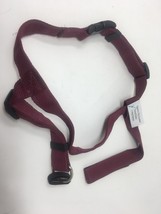 Anti-Pull Anti-Slip Harness For Dogs For Use With Collar &amp; Leash Medium Maroon - £12.48 GBP