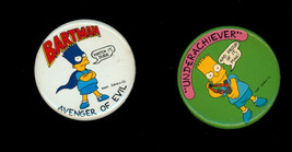 1989 The Simpsons Button Lot ~ Bart / Bartman &amp; Underachiever / Matt Groening - £7.90 GBP
