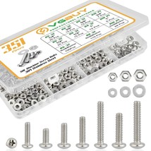 351Pcs Machine Screws Nuts And Bolts Assortment Kit, 6-32# 8-32# 10-24 P... - $29.99