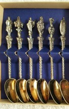 Vintage Set of Six MEKA Denmark Demitasse Spoons W/Original Box - £27.89 GBP