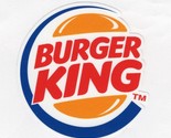 Burger King Logo decal Window Laptop helmet hard hat up to 14&quot; FREE TRAC... - $2.99+