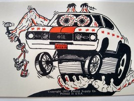 Hot Rod Postcard 442 Ford Eater Car Beatnik Monster Custom Racer Vendor Card - £11.80 GBP