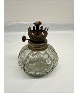 Vintage Miniature Drapped Clear Glass Oil Lamp Hong Kong - €17,07 EUR