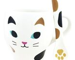 Feline White Kitty Cat Ceramic Mug Coffee Cup With Spoon Home &amp; Kitchen ... - $38.99