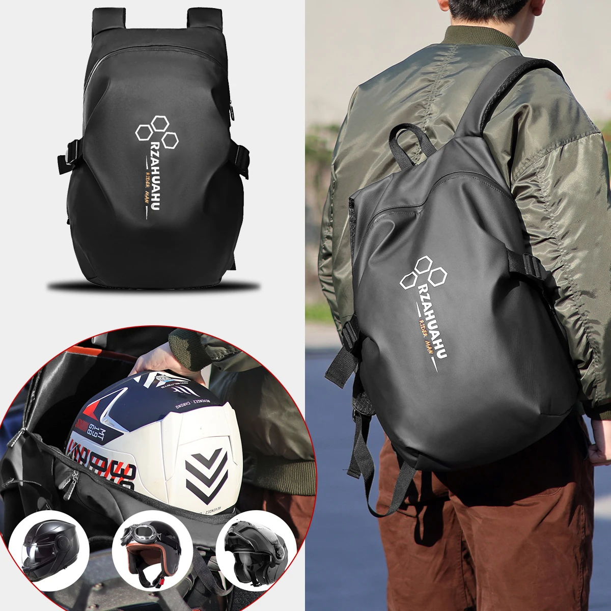 motorcycle helmet backpack - $34.28