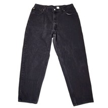 Vintage Levi&#39;s 560 Jeans Men&#39;s 40x32 Black Denim Distressed Loose Fit Ba... - $38.60