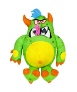 Gross Out Doodle Monster Green Plush Write On &amp; Wash 2005 Retired -Jakks... - $14.92