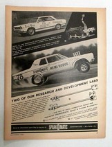 Vintage 1967 Original Print Ad Sparkomatic ~Ahra Rambler American Nascar Dodge - £7.86 GBP