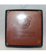 Air Canada Championship PGA Tour Golf Set of 6 Leather Coasters Souvenir... - £31.91 GBP