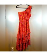 Pretty Garden tiered, layered ruffle dress, tie waist, one shoulder, siz... - $484.96 MXN