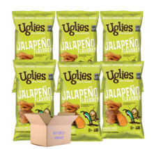 Uglies Kettle Cooked Potato Chips, Jalapeno, 6-Pack 6 oz. Bags - £35.71 GBP