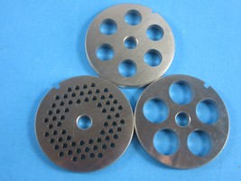 New Variety set.  Meat grinder plates for KitchenAid KSMMGA.  1/8&quot;, 1/2&quot;... - $50.42 CAD