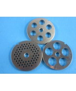 New Variety set.  Meat grinder plates for KitchenAid KSMMGA.  1/8&quot;, 1/2&quot;... - $676.83 MXN