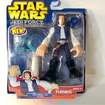Star Wars Playskool Jedi Force Han Solo with Jet Bike 6&quot; Figure New - £11.82 GBP