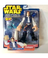 Star Wars Playskool Jedi Force Han Solo with Jet Bike 6&quot; Figure New - £11.74 GBP