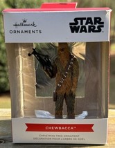 2021 Hallmark Star Wars Chewbacca with Bowcaster Christmas Ornament NIB 3.5” T - £8.85 GBP