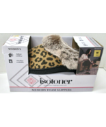 Isotoner Women's Leopard Memory Foam Classic Comfort Clog Slipper in Medium - $16.14