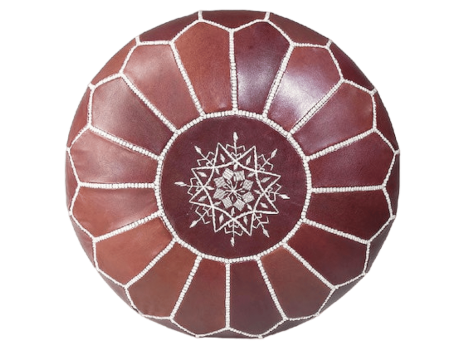 Moroccan Round Pouf – Cozy Comfort in Earthy Elegance - $316.93