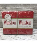 2 Vtg Winston King Size Filter Cigarettes Playing Cards Deck Sealed NOS ... - £7.77 GBP