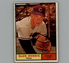 1961 Topps Baseball Card #264 Glen Hobbie Chicago Cubs - $3.07