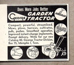 1948 Print Ad George Garden Tractor Made in Memphis,TN - £6.90 GBP