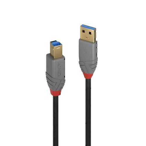 Lindy USB-A 3.0 to USB-B Cable Anthra Line - 5m - $30.23