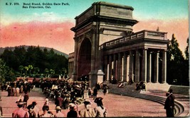 Band Stand Golden Gate Park San Francisco CA California 1911 DB Postcard E9 - £3.06 GBP