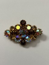 Vintage signed STAR Austria AB Crystal Brooch - £21.53 GBP