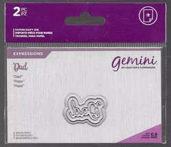 Crafter&#39;s Companion. Gemini. Dad Die Set. Die Cutting Cardmaking Scrapbo... - $2.66