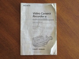 OEM Sony Operational Manual CCD TR44/TR54/TR74/TR84/TR94 Video 8 Handycam 1995 - $12.34
