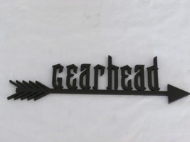 24&quot; Gearhead Wood Arrow Wall Decor Art Sign - £20.00 GBP