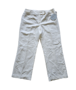 Emma James Wide Leg Pants Womens 16 Ivory Linen Blend Trousers Lined Was... - $446.79 MXN