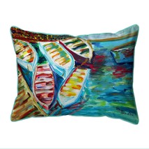 Betsy Drake Six Rowboats Large Indoor Outdoor Pillow 16x20 - £37.59 GBP