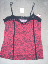 womens top black red with lace PJ Salvage nwt size XL - $14.99 CAD