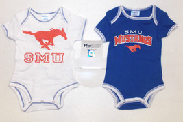 ProEdge SMU Mustangs Boys 2pc Bodysuit Set Sizes 0-3M, 3-6M or 6-9M NWT - $11.24