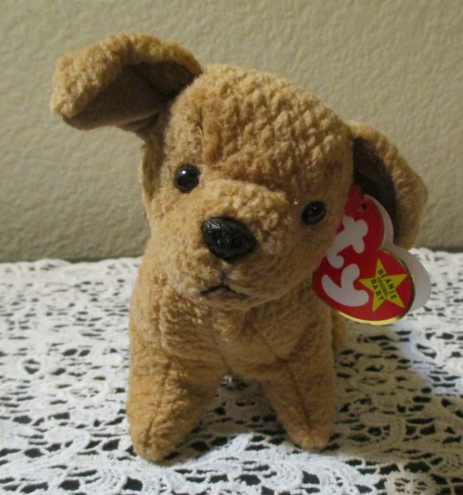 Primary image for Ty Beanie Baby Tuffy The Terrier Dog 4th Generation PVC Filled NEW