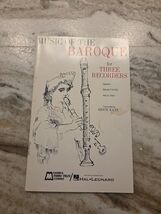 Music of the Baroque (Score &amp; Parts) Recorder Ensemble Series by Various - $7.92