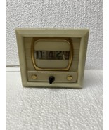 1958 Tymeter Numechron Model 700 Bakelite TV Clock Electric Glows Has Crack - $79.19