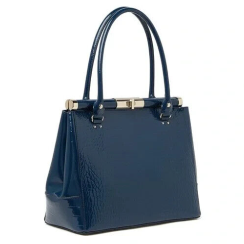 Primary image for KATE SPADE Constance Knightsbridge TEAL BLUE CROC LEATHER SATCHEL BAGNWT!