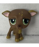 Littlest Pet Shop Greyhound Dog LPS #1216 Green Eyes w/White Teardrop EUC - $11.75