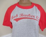 Bob Barker Company red gray baseball raglan style sleeve t-shirt top Sma... - $10.39