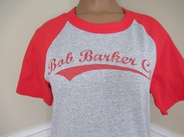 Bob Barker Company red gray baseball raglan style sleeve t-shirt top Small women - £8.12 GBP