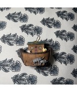 Noah&#39;s Ark Figurine Ornament 3D hinged Animals Inside Collectible - $14.00