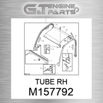 M157792 Tube Rh Fits John Deere (New Oem) - £1,645.27 GBP