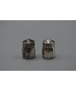 Sterling Silver Salt &amp; Pepper Shakers Set of 4 Pieces Miniature 1 1/4&quot; V... - £30.47 GBP