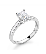 Diamond Solitaire Engagement Ring Emerald cut 0.30cts G-SI1 GIA Certificate - $1,369.45 CAD