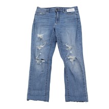 A New Approach Pants Womens 12 Blue Distressed Skinny Jeans Bottom Wear - £19.35 GBP