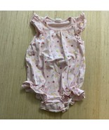 H&amp;M Baby Girls Pink Ruffled Fruit Bodysuit 12-18 Months - £3.93 GBP